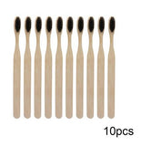 10/4pcs/Lot Wood Rainbow Toothbrush Bamboo