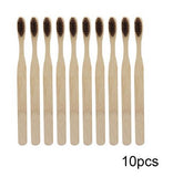 10/4pcs/Lot Wood Rainbow Toothbrush Bamboo