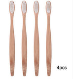 10/4pcs/Lot Wood Rainbow Toothbrush Bamboo