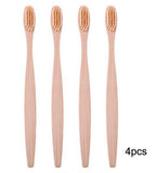 10/4pcs/Lot Wood Rainbow Toothbrush Bamboo