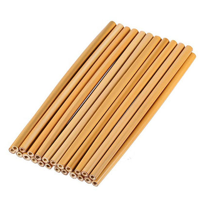 4Pcs/Set Bamboo Straw Reusable Straw