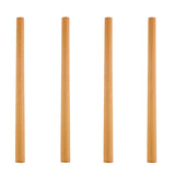 4Pcs/Set Bamboo Straw Reusable Straw