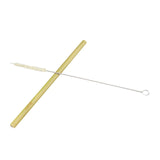 Natural bamboo drinking straw travelling set