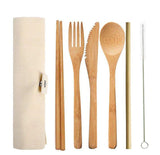 Wooden Flatware Cutlery Set