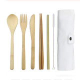 6pcs/set Bamboo Cutlery Set
