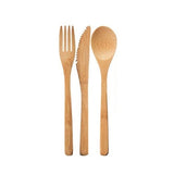 6pcs/set Bamboo Cutlery Set